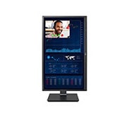LG Client léger tout-en-un Full HD 23,8 po, vue avant de l’écran pivotant à +90 degrés, 24CQ651W-BP, thumbnail 14