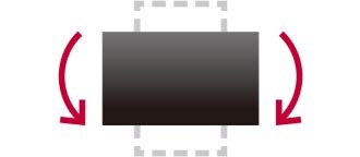 le client léger prend en charge un réglage de la rotation.