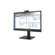 LG 24'' tout-en-un client léger pour webcam et haut-parleur, vue latérale à -15 degrés avec webcam Full HD pousser-tirer, 24CR661N-2P, thumbnail 3