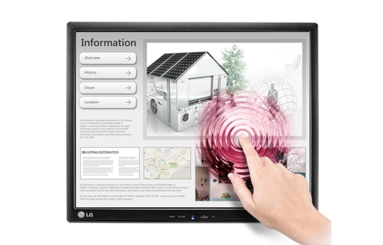 LG 19MB15T B2B Moniteur de Tactile, 19MB15T