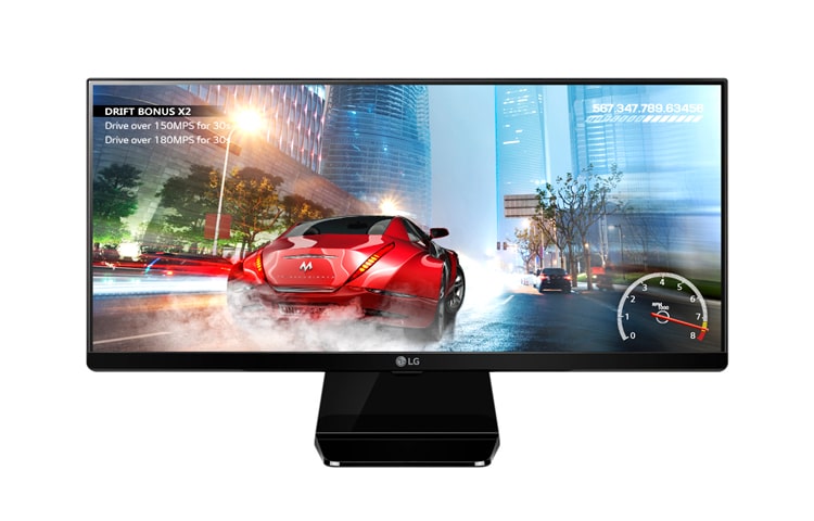 LG Le champ de vision 21:9 UltraWide satisfait à la technologie FreeSync pour les jeux intensifs en graphiques., 29UM67-P