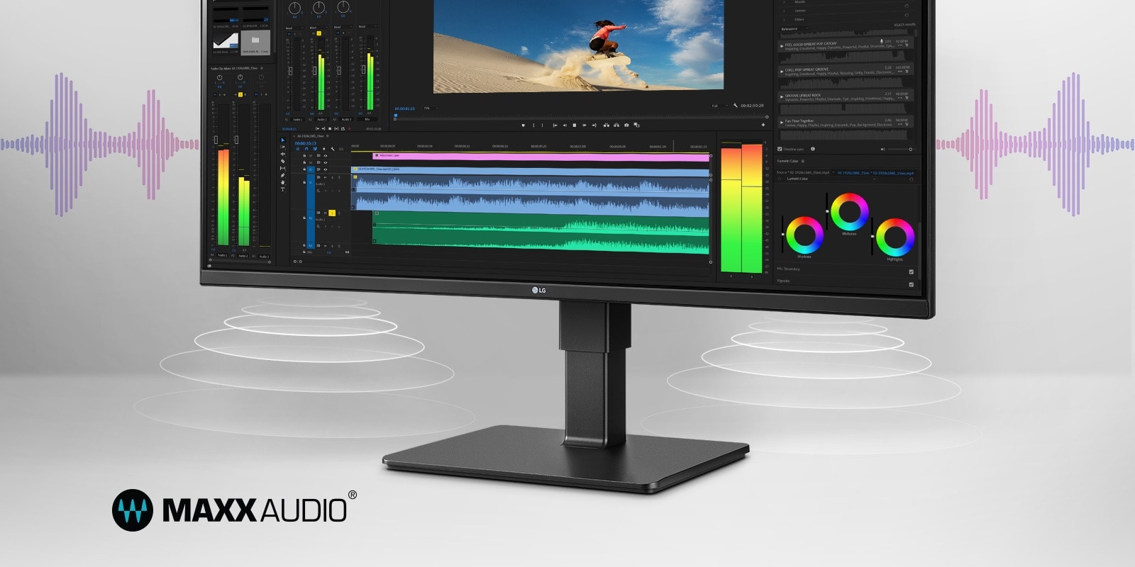 Deze monitor ondersteunt ingebouwde luidsprekers met MaxxAudio®.