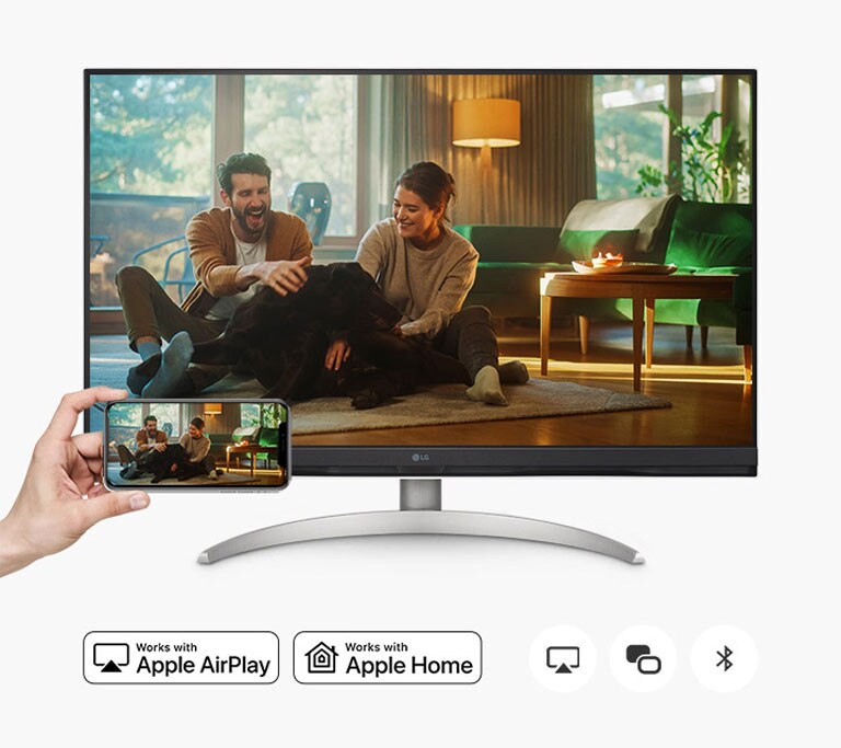 Partagez son et image facilement avec la connection sans fil avancée.
