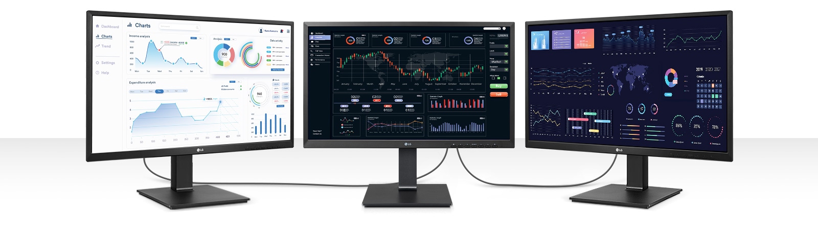 Le 24CQ651W permet de connecter jusqu'à deux écrans à résolution uhd 4k.