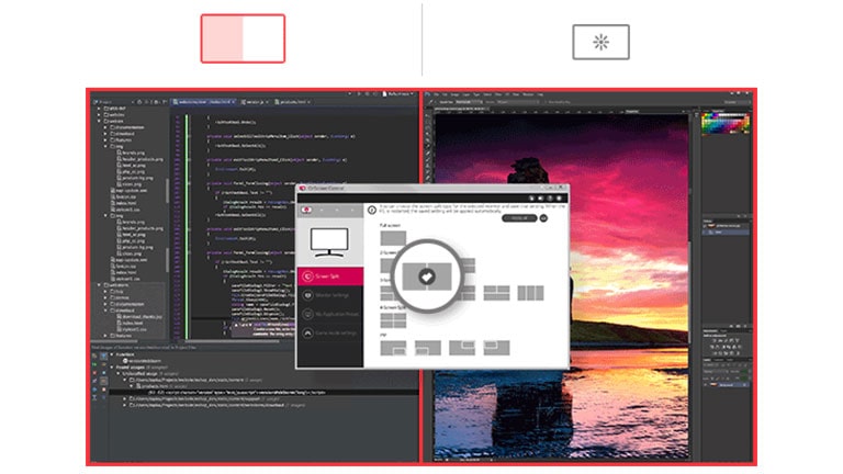 OnScreen Control offre une interface utilisateur plus facile.