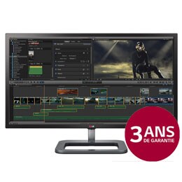 31'' (78cm) | Moniteur LED IPS 4K | Résolution 4096x2160 | tps réponse 5ms | HDMIx2, DisplayPort, Mini DisplayPort, USB 3.0 | Haut-parleurs intégrés | Pied Pivot et Réglable en hauteur2
