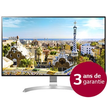 32" Inch | Resolution UHD 4K (3840 x 2160) | HDR 10 | ArcLine-pied| USB Type-C™ & Compatible avec HDCP 2.2 | OnScreen Control & Splitscreen1