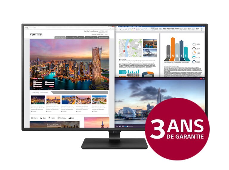 LG Son puissant des haut-parleurs stéréo de 10W, 43UD79-B, thumbnail 1