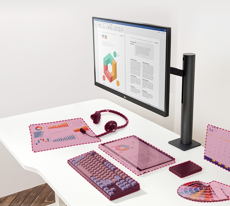 Mettez tout ce qui est nécessaire à votre travail sur le bureau