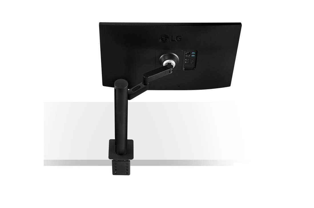 LG Moniteur IPS QHD Ergo de 27&nbsp;pouces avec USB de Type-C™, Vue latérale arrière du bras du moniteur à gauche, 27QN880-B, thumbnail 15