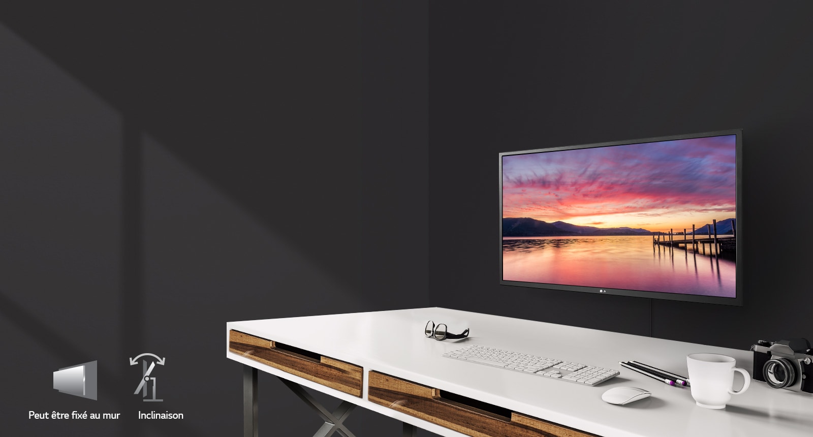 Peut être fixé au mur