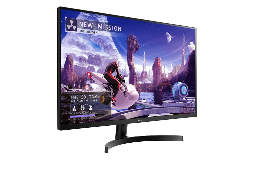 LG 32'' QHD IPS Monitor with AMD FreeSync™	, Vue en perspective, 32QN600-B, thumbnail 4