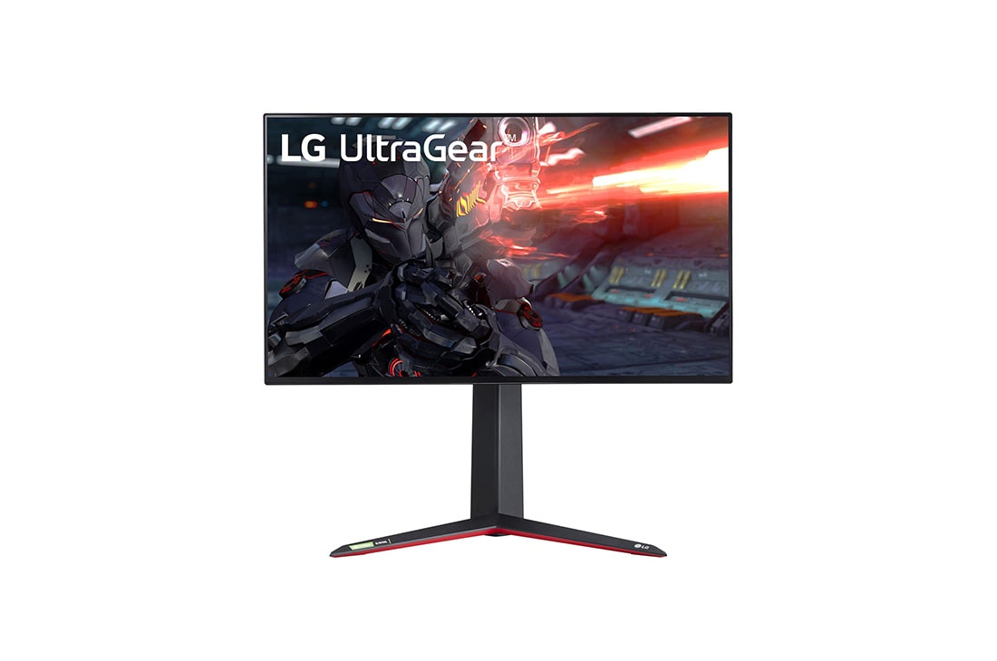 LG Moniteur de jeu 27'' UHD 4K UltraGear™ Nano IPS 1 ms (GtG) avec VESA DSC, vue avant, 27GN950-B