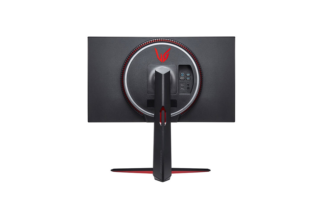 LG Moniteur de jeu 27'' UHD 4K UltraGear™ Nano IPS 1 ms (GtG) avec VESA DSC, Vue arrière avec Sphere Lighting 2.0 en blanc et rouge, 27GN950-B, thumbnail 5