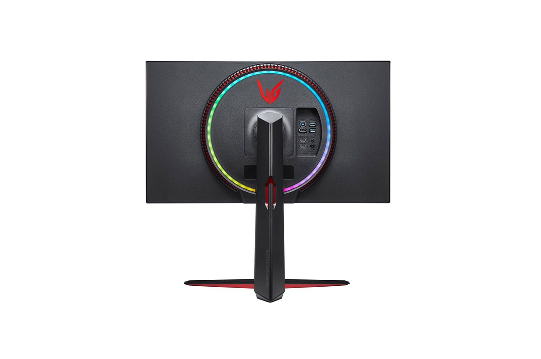 LG Moniteur de jeu 27'' UHD 4K UltraGear™ Nano IPS 1 ms (GtG) avec VESA DSC, Vue arrière avec Sphere Lighting 2.0 en couleurs arc-en-ciel, 27GN950-B, thumbnail 6