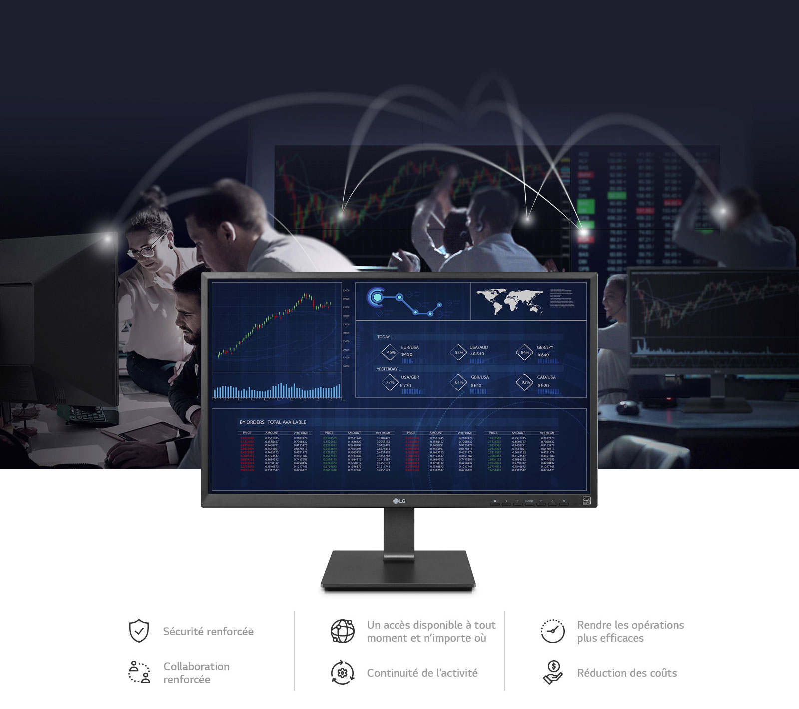Avec le Cloud Computing, vous pourrez profiter d’une sécurité accrue, rendre les opérations plus efficaces, profiter d’un accès disponible à tout moment et n’importe où, d’une collaboration renforcée, d’une continuité de l’activité et d’une réduction des coûts.