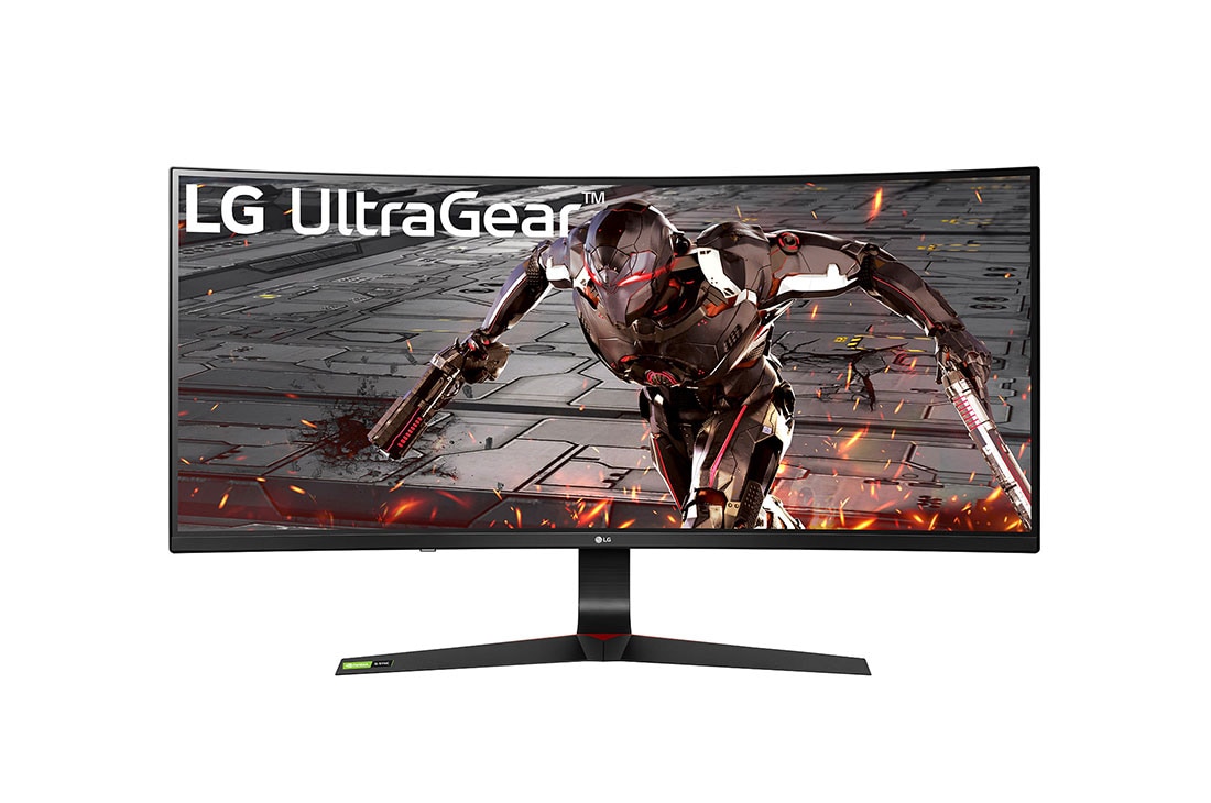 LG Moniteur de jeu IPS 34” UltraGear™ Full HD avec compatibilité NVIDIA® G-Sync®, vue avant, 34GN73A-B