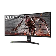 LG Moniteur de jeu IPS 34” UltraGear™ Full HD avec compatibilité NVIDIA® G-Sync®, vue de côté de -15 degrés, 34GN73A-B, thumbnail 2