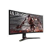 LG Moniteur de jeu IPS 34” UltraGear™ Full HD avec compatibilité NVIDIA® G-Sync®, Vue en perspective, 34GN73A-B, thumbnail 4