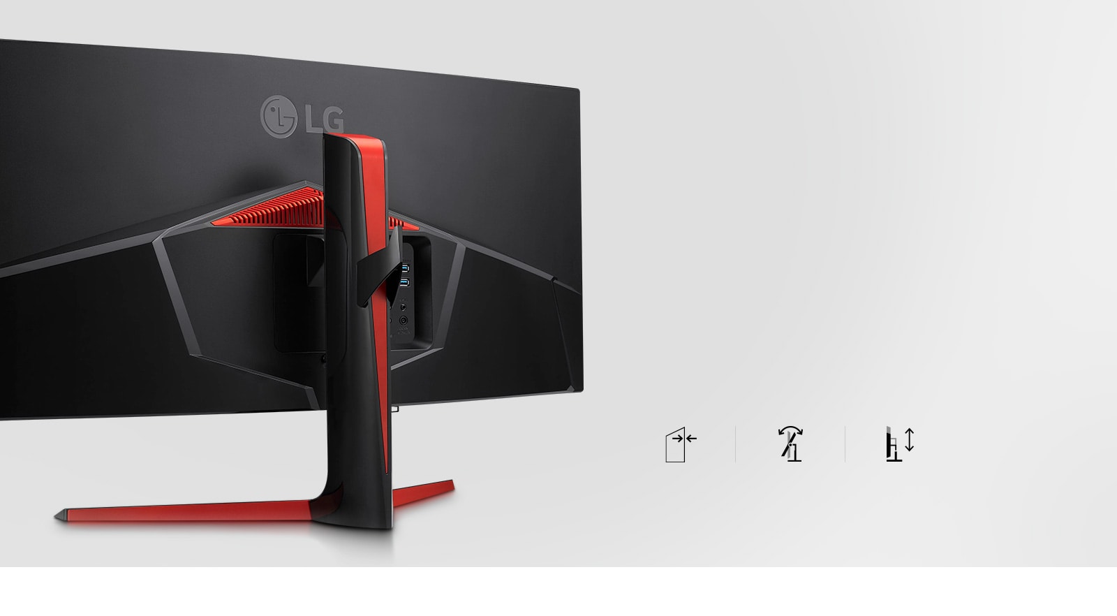 Le moniteur au design élégant avec socle à inclinaison et hauteur ajustables