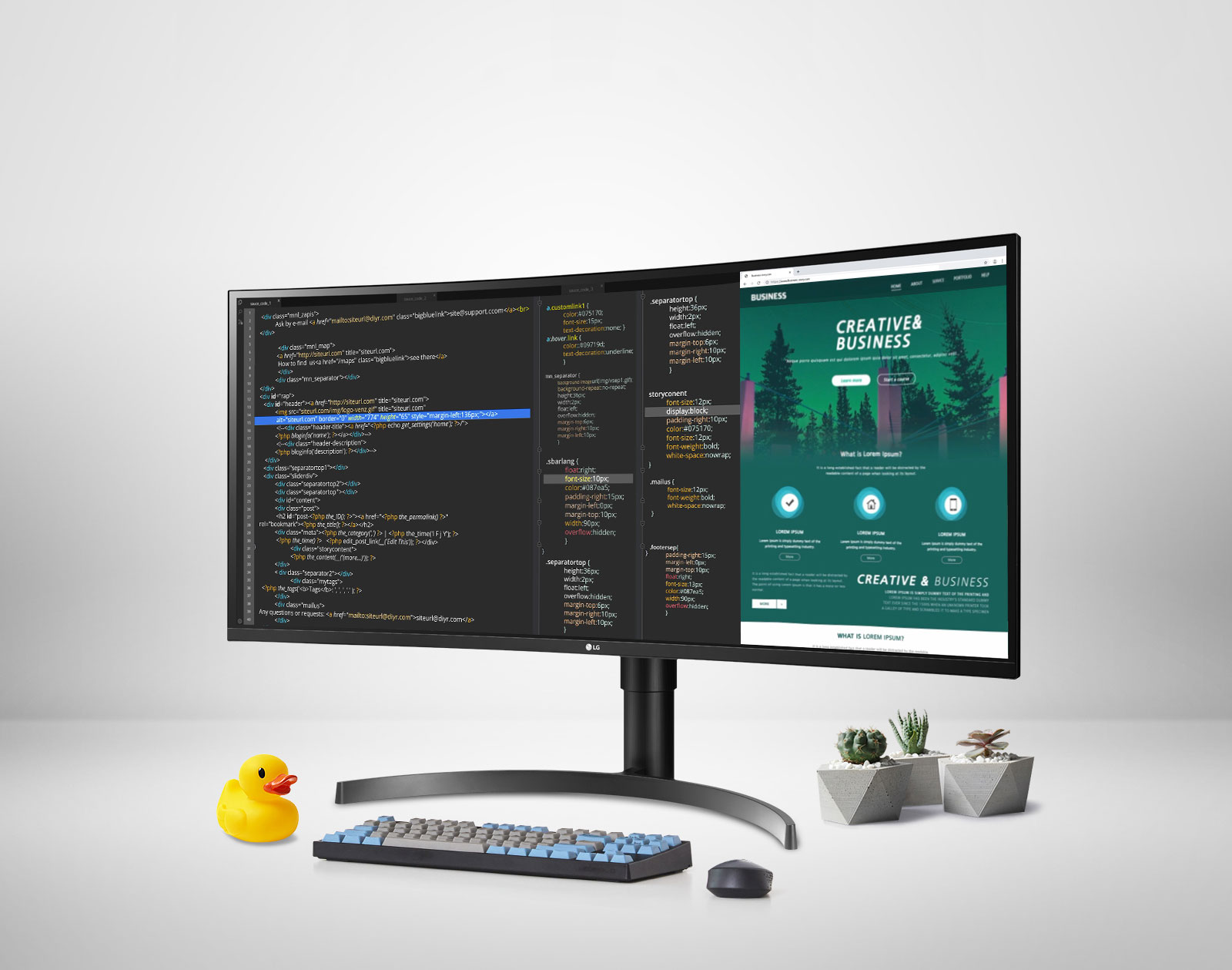 "Le moniteur UltraWide de LG 35WN65C offre Espace de l’écran - 3440x1440 | UltraWide™QHD Couleur - sRGB à 99&nbsp;% HDR - HDR10 Connectivité - USB-C™"