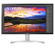 LG Moniteur IPS HDR UHD 4K (3840x2160) de 31,5 po, vue avant, 32UN650-W, thumbnail 1