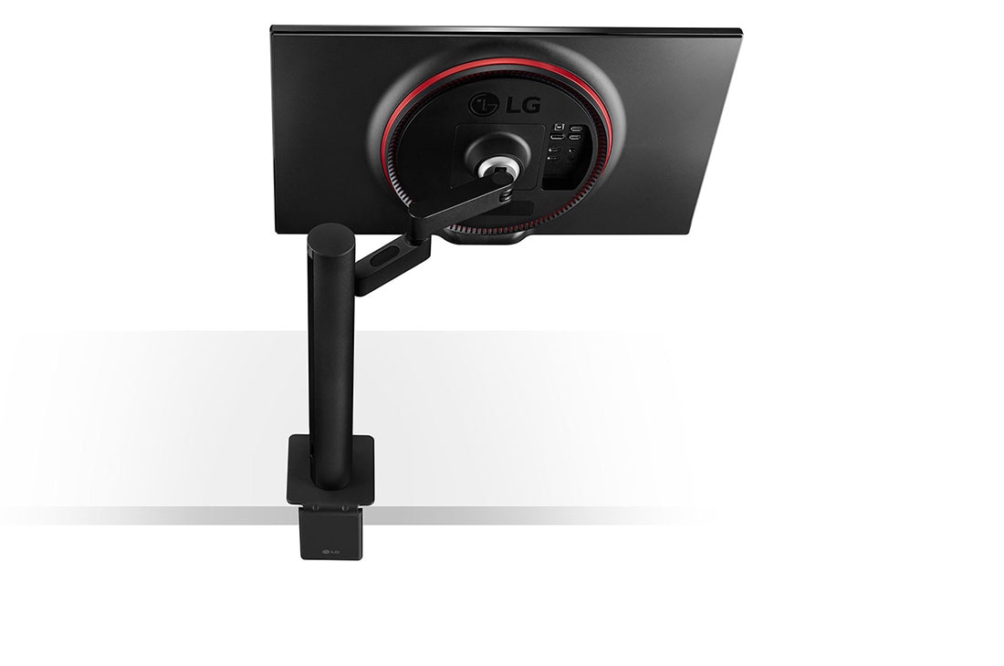 LG Moniteur de jeu (GtG) UltraGear™ Nano IPS 1ms ergonomique de 27 po, vue latérale arrière avec le bras du moniteur étendu vers la droite, 27GN88A-B, thumbnail 14
