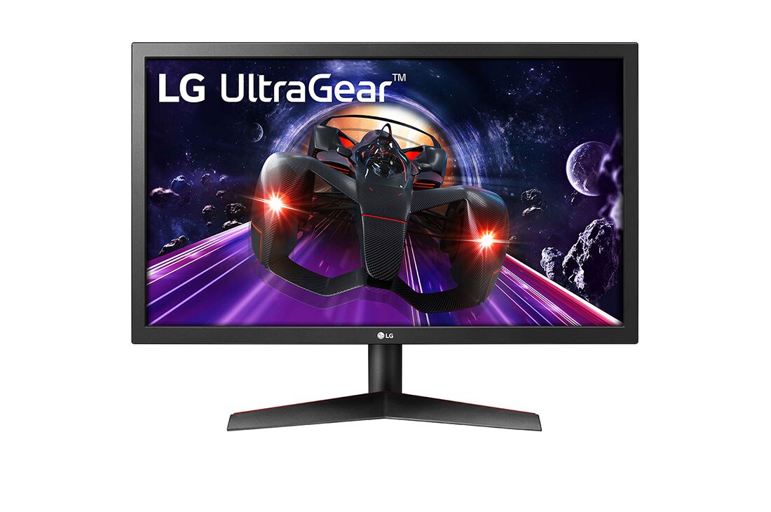 LG Moniteur de jeu (GtG) UltraGear™ Full HD 1 ms de 23,6 po, vue avant, 24GN53A-B