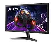LG Moniteur de jeu (GtG) UltraGear™ Full HD 1 ms de 23,6 po, vue de côté de -15 degrés, 24GN53A-B, thumbnail 2