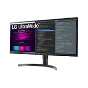 LG Moniteur IPS QHD (3&nbsp;440&nbsp;x&nbsp;1&nbsp;440) UltraWide™ de 34&nbsp;po, vue de côté de -15 degrés, 34WN750-B, thumbnail 2