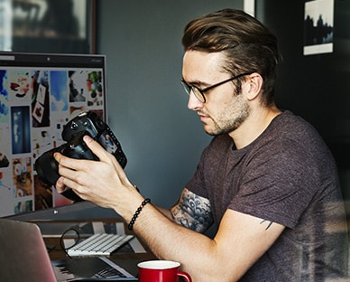 Poste de travail pour photographe avec Ergo