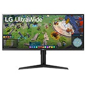 LG Moniteur UltraWide™ IPS Full HD de 34 po avec VESA DisplayHDR™ 400, vue avant, 34WP65G-B, thumbnail 1