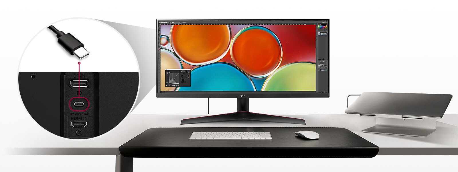 Connectivité facile avec un câble USB de type C™