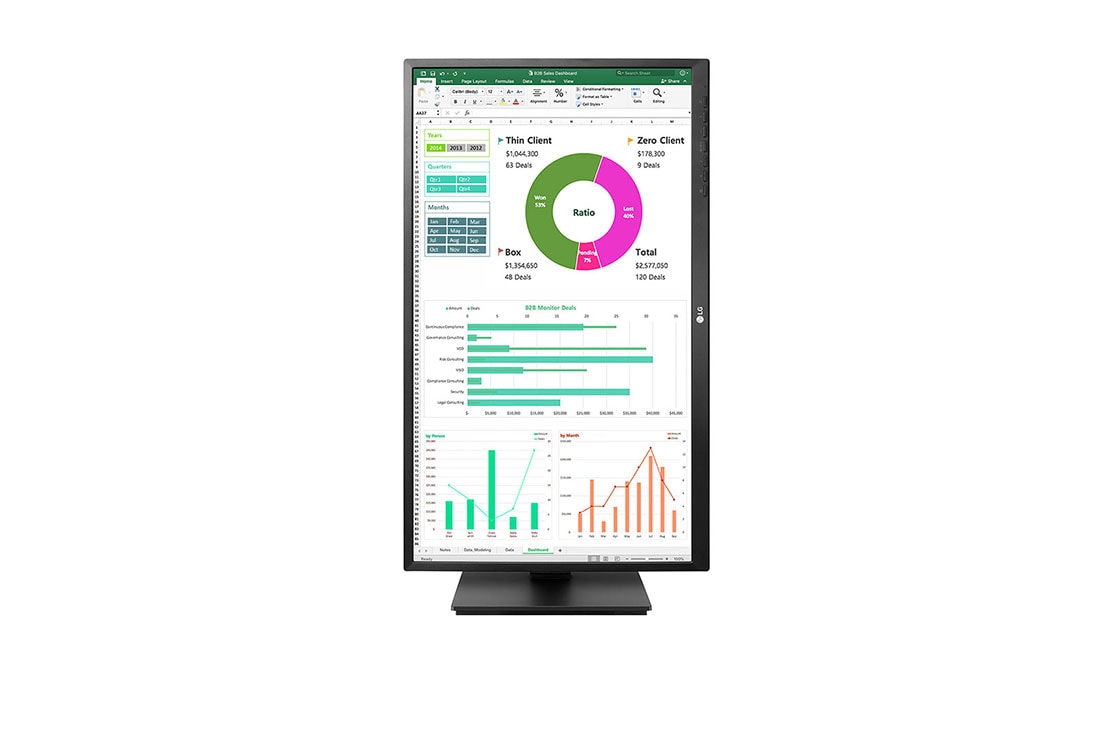 LG Moniteur IPS Full HD 23,8'', vue pivotante à 90&nbsp;degrés, 24BN550Y-B, thumbnail 9