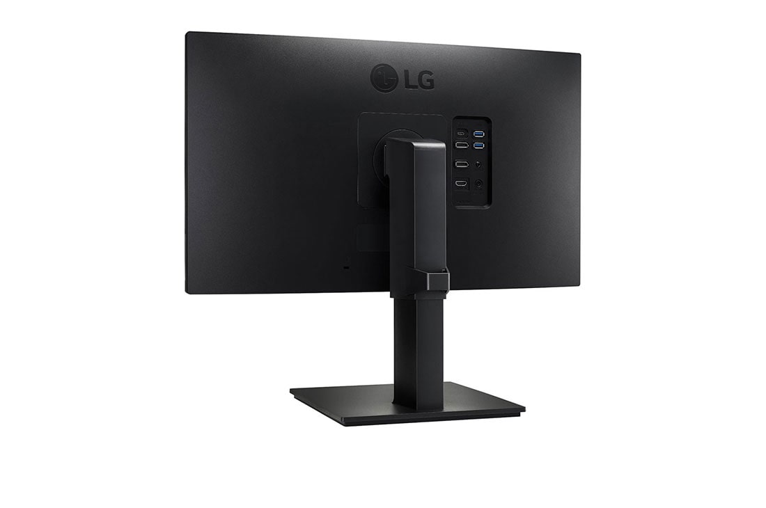 LG Moniteur IPS 23,8” QHD avec configuration en série et USB Type-C™, vue arrière en perspective, 24QP750-B, thumbnail 7