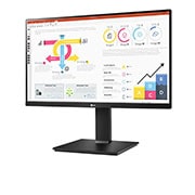 LG Moniteur IPS 23,8” QHD avec configuration en série et USB Type-C™, vue de côté de -15 degrés, 24QP750-B, thumbnail 2