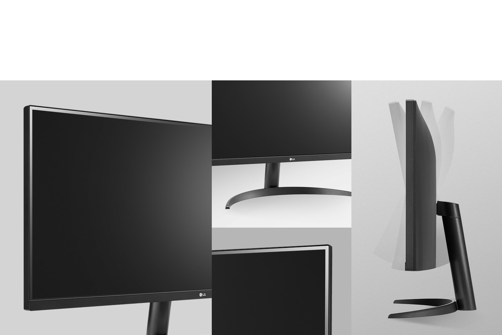 Design ergonomique avec des caractéristiques suivantes : design presque sans aucun bord, pied enfichable en un clic et inclinaison réglable.