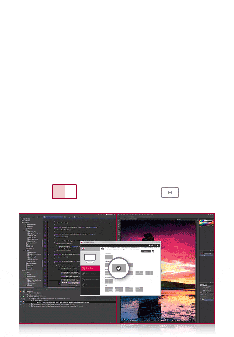 OnScreen Control offre une interface utilisateur plus simple