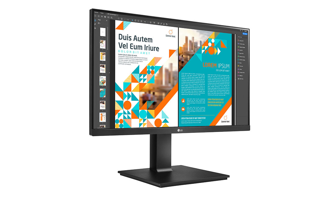 LG Moniteur QHD de 23,8&nbsp;po avec AMD FreeSync™, Vue en perspective, 24QP550-B, thumbnail 4