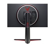 LG Moniteur de jeu 27'' UHD 4K UltraGear™ Nano IPS 1 ms (GtG) prenant en charge la 4K & 120 Hz à partir d’un port HDMI 2.1, vue arrière avec luminaires blancs allumés, 27GP950-B, thumbnail 6