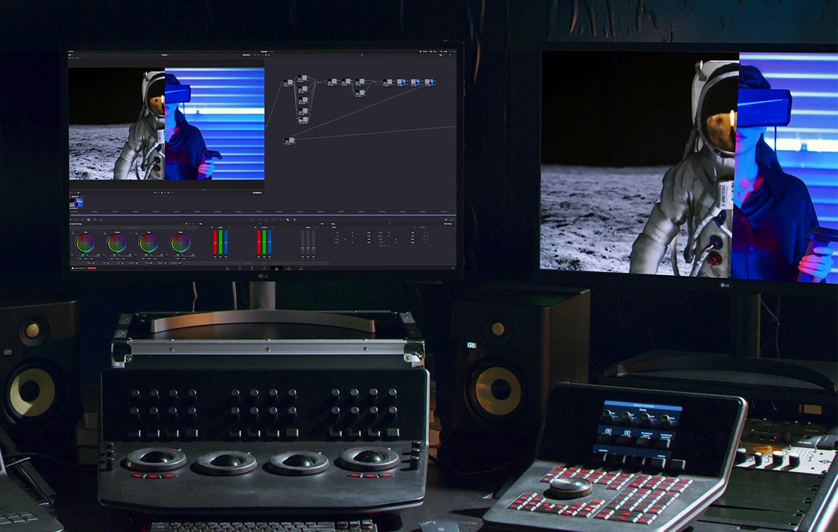 Station de travail optimisée pour la technologie visuelle - Montage