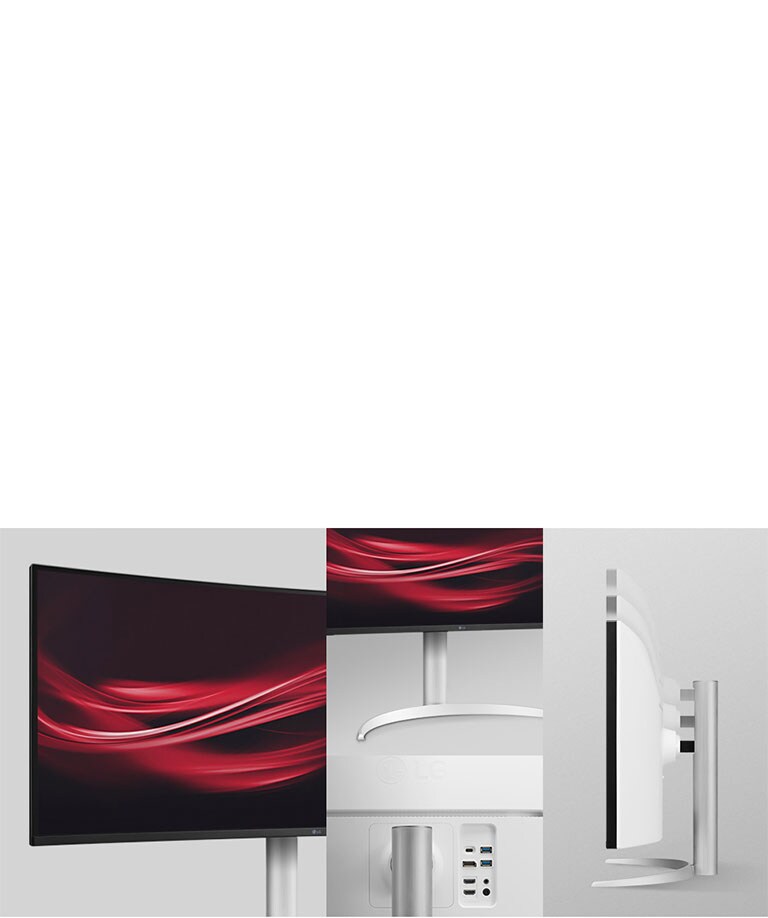 Design ergonomique avec des caractéristiques suivantes : installation sur pied en un clic, hauteur et inclinaison réglables.