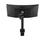 LG Moniteur ergonomique incurvé UltraWide™ QHD 21:9 de 34 po (3440 x 1440), vue latérale arrière avec le bras du moniteur rétracté, 34WP88C-B, thumbnail 14