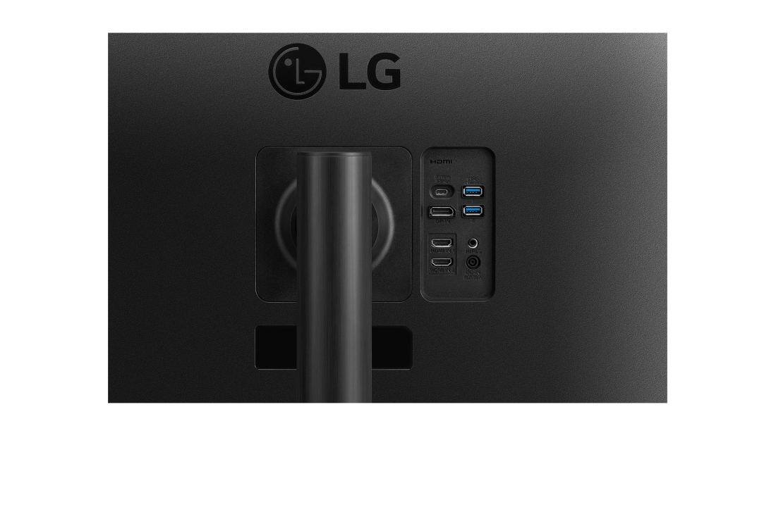 LG Moniteur incurvé UltraWide™ QHD 21:9 de 34 po (3440 x 1440), gros plan des ports, 34WP75C-B, thumbnail 8