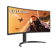LG Moniteur incurvé UltraWide™ QHD 21:9 de 34 po (3440 x 1440), Vue en perspective, 34WP75C-B, thumbnail 4