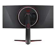 LG Moniteur de jeu de 34'' UltraGear™ Nano, IPS 1 ms, avec NVIDIA® G-SYNC® ULTIMATE, vue arrière avec luminaires blancs allumés, 34GP950G-B, thumbnail 6