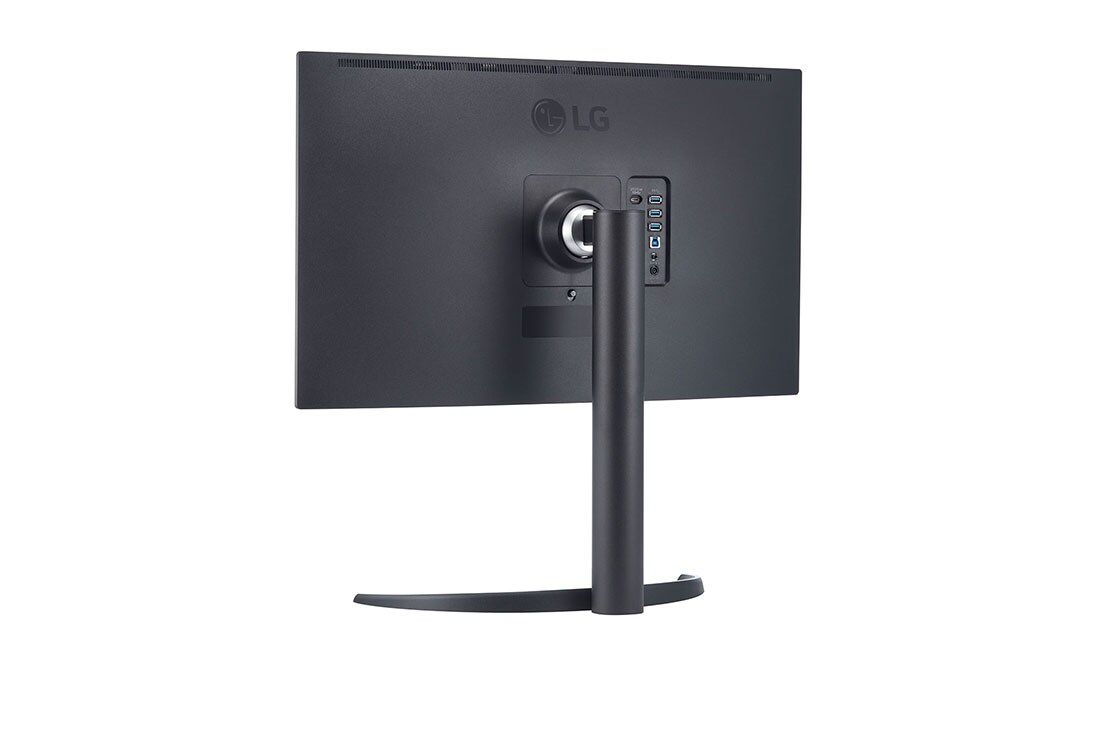 LG Écran OLED 4K de 27&nbsp;po avec gradation des pixels et Rapport de contraste&nbsp;1M&nbsp;:1, vue arrière en perspective, 27EP950-B, thumbnail 5