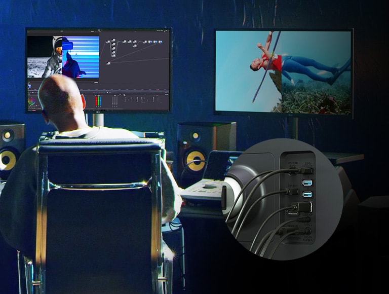 L’UltraFine™ OLED Pro de LG est compatible avec plusieurs types d’appareils