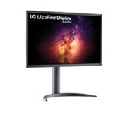 LG Écran OLED 4K de 27&nbsp;po avec gradation des pixels et Rapport de contraste&nbsp;1M&nbsp;:1, vue de côté de +15 degrés, 27EP950-B, thumbnail 3