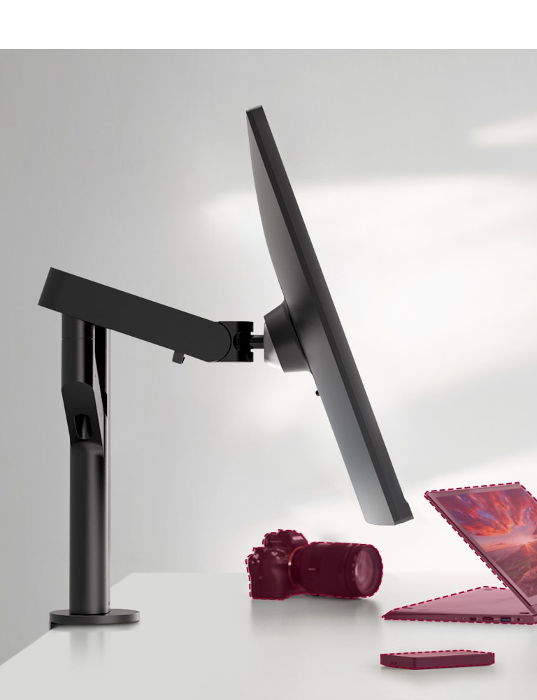 La conception compacte occupe très peu de surface de bureau et facilite également l’installation.